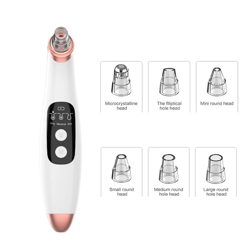 6 in1 Electric Blackhead Remover Facial Skin Pore Cleaner Vacuum Acne Cleanser# Face Care Machine HOT TSLM1 | Красота и здоровье
