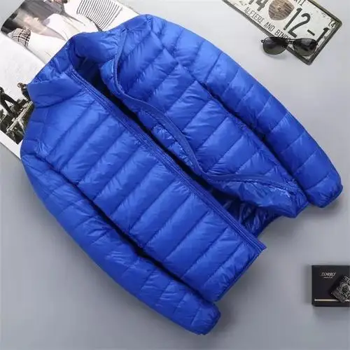 Новинка плюс 9XL 10XL 11XL пуховое пальто большие размеры, для мужчин 90% ультра легкий пуховик для мужчин Lightweigh теплое пальто с капюшоном Перо парка - Color: M73-M78