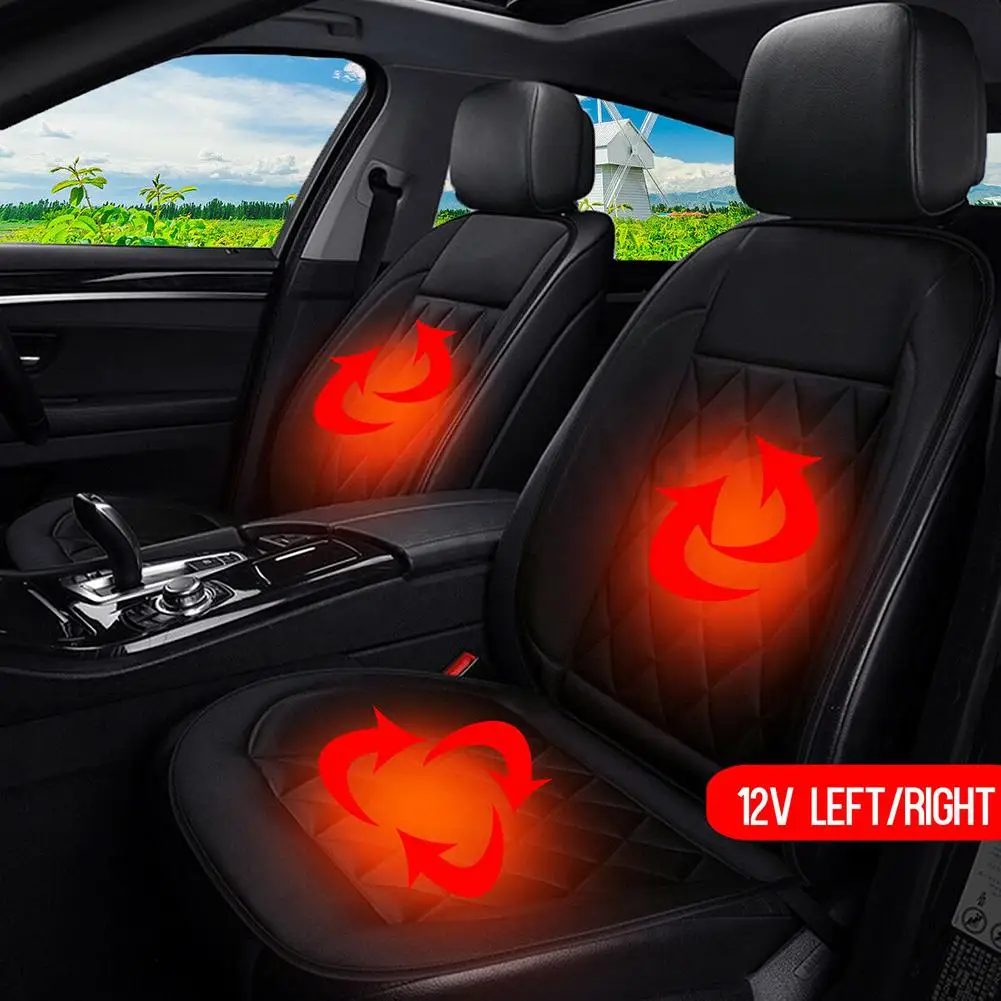 Зимний 12V Универсальный Автомобильный Электрический нагрев нескользящий чехол на переднее сиденье Подушка аксессуары автомобильные аксессуары