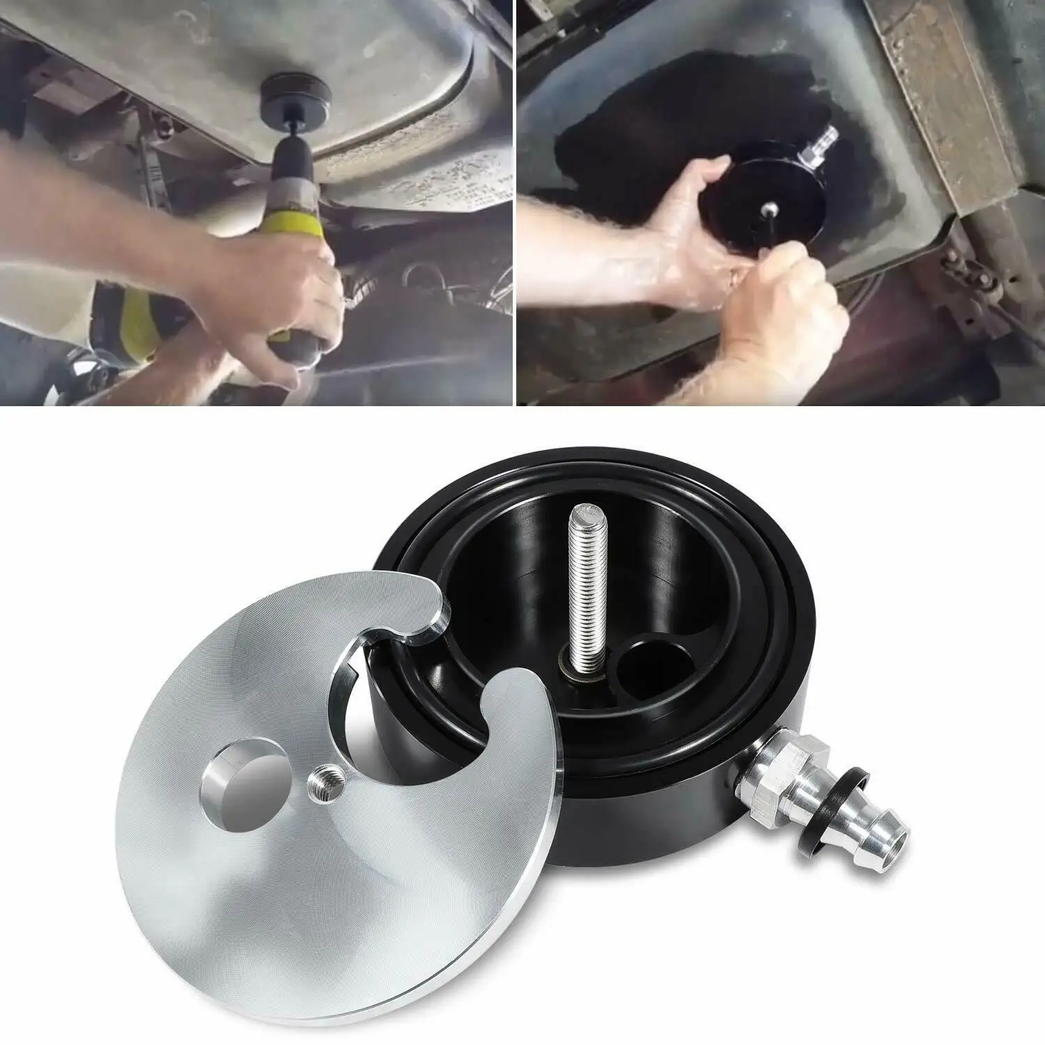 

Chuang Qian Fuel Tank Sump Kit FASS Airdog Fuelab Pump Compatible for Cummins Powerstroke Duramax Diesel & Gas