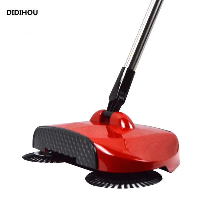 1PC Stainless Steel Sweeping Machine Push Magic Broom Handle Household Vacuum Cleaner Hand Sweeping Machine 38.5x10x21cm