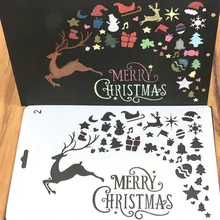 1 шт. DIY рождественская елка и олень шаблон трафарет набор Скрапбукинг Самодельные открытки
