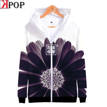

Bangtan In the Mood for Love winter woman Zipper hooded hoodie sweatshirt women spring Casual Harajuku Zipper clothes Plus Size