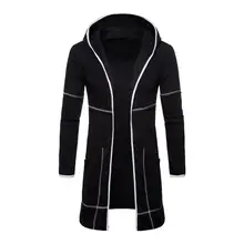 

Fashion Cardigan Jacket Solid Color Simple Mid-Length Hooded Jacket Coat Casual Jacket Jacket Coat