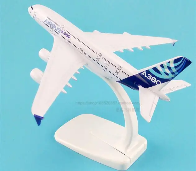 Модель самолета 16 см модель A380 из сплава подарок игрушки| |