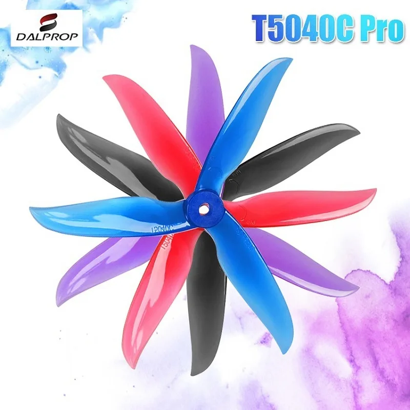 12Pair 24PCS Upgraded DALPROP CYCLONE T5040C PRO 5040 Pro 5x4x3 3<br /> blade POPO Propeller CW CCW for RC Drone FPV Racing-in Parts 