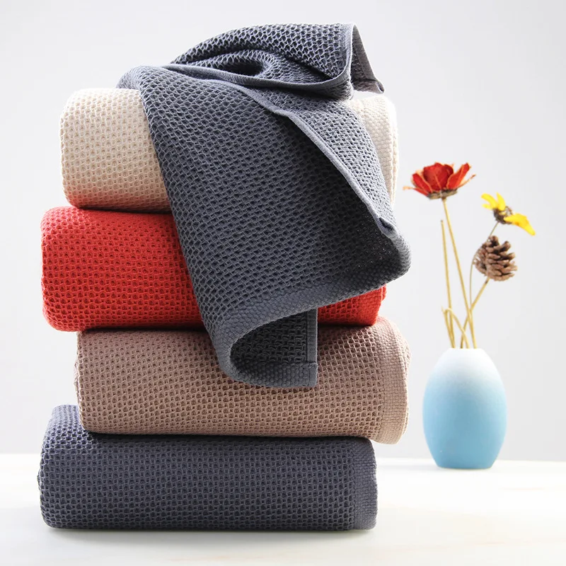 Cotton Hand Towel Honeycomb Waffle Face Wash Towel Home Cleaning Tool Kitchen Cleaning Cloth kitchen towel cleaning cloth
