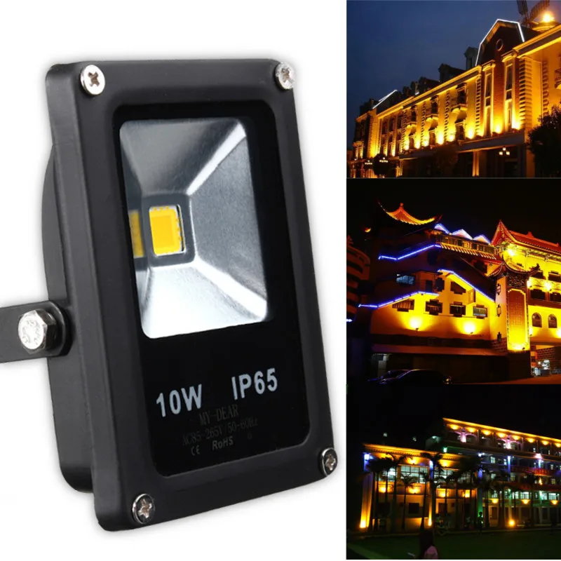 Светодиодный прожектор 10 Вт IP65 мыть открытый прожекторное освещение для сада свет Светодиодный прожектор AC85-265V белый теплый/белый