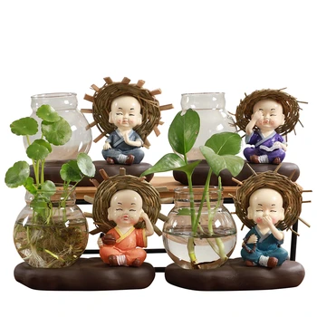 

Vase Originality Hydroponics Small Flowerpot Buddhist Mood Home Furnishing Ornament Tea Ceremony Literature Flower Organ