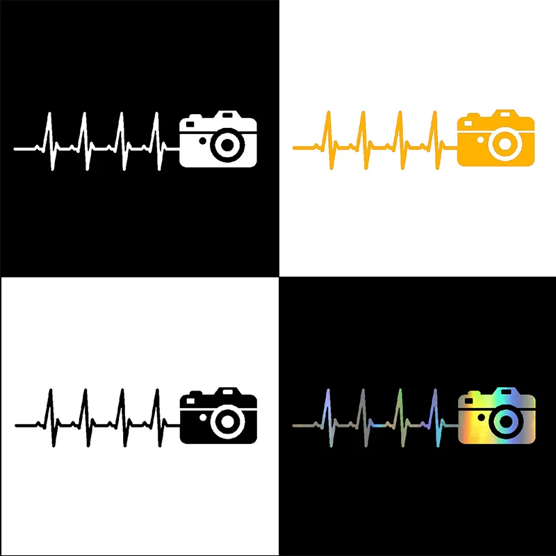

Car Sticker Vinyl Photography Pulse Heartbeat Sticker On Car Funny 3D Decal Motorcycle Stickers Car Styling 15.8CM*3.9CM