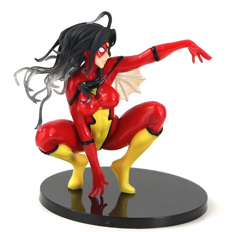 14cm Bishoujo Statue Spider-Woman Action Figure 1/7 Scale Spider Woman PVC Collectible Figurines Model Toy gifts
