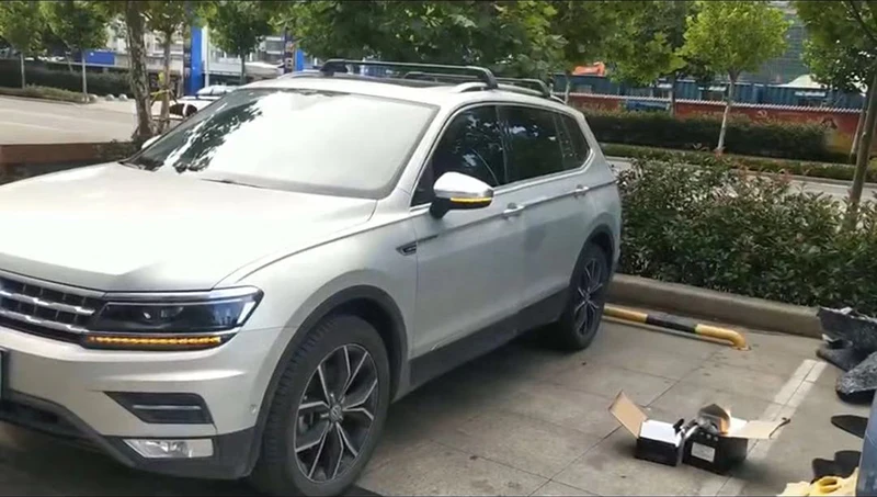 Для VW Volkswagen Tiguan TiguanL MK2+ Touareg MK3 ЕС светодиодный динамический Поворотная сигнальная лампа боковое зеркало заднего вида Индикатор для зеркала