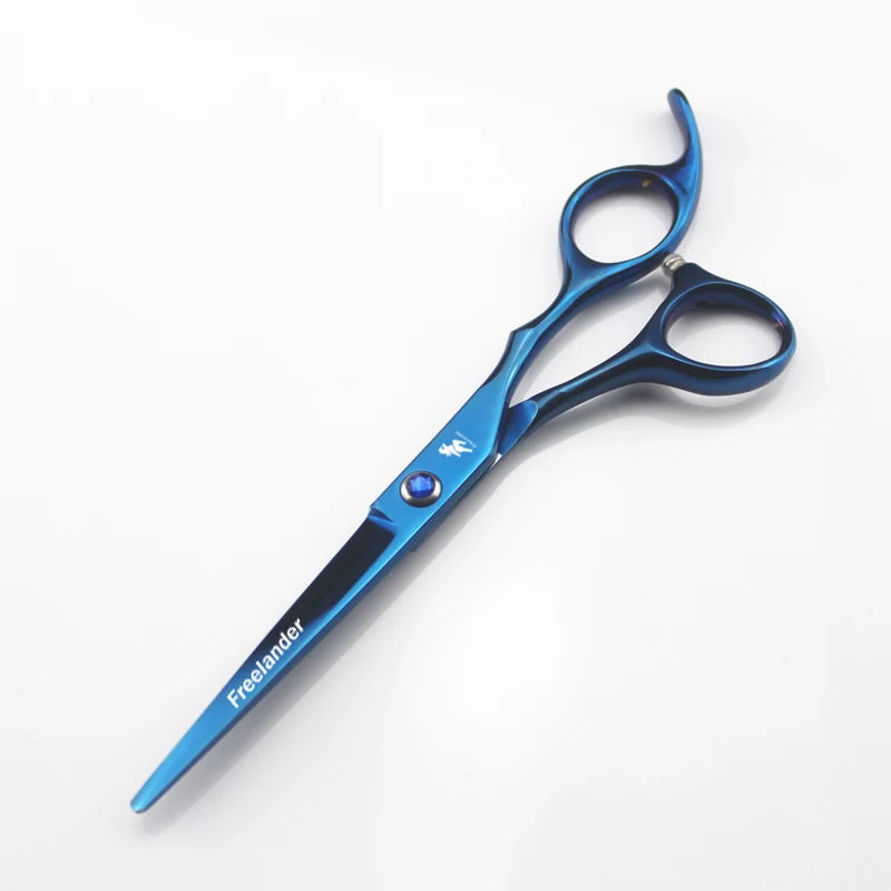 6.0inch professional scissors dog pet grooming polishing tool animal hair Cutting Scissors and Double tail curved scissors