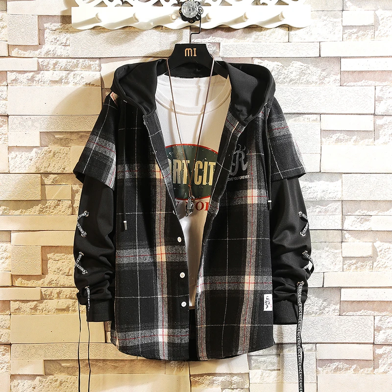 2020 New Arrived Plaid Hoodie Sweatshirt Men Flannel Fleece Style Hip Hop High Street Casual Cardigan Long-Sleeved 2020 New Arrived Plaid Hoodie Sweatshirt Men Flannel Fleece Style Hip Hop High Street Casual Cardigan Long-Sleeved