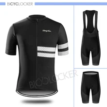Raphaing одежда для велоспорта мужская одежда с коротким рукавом трикотажный комплект для велоспорта велосипедный костюм Mtb дорожный велосипед нагрудник шорты с гелевыми прокладками Roupa Ciclismo