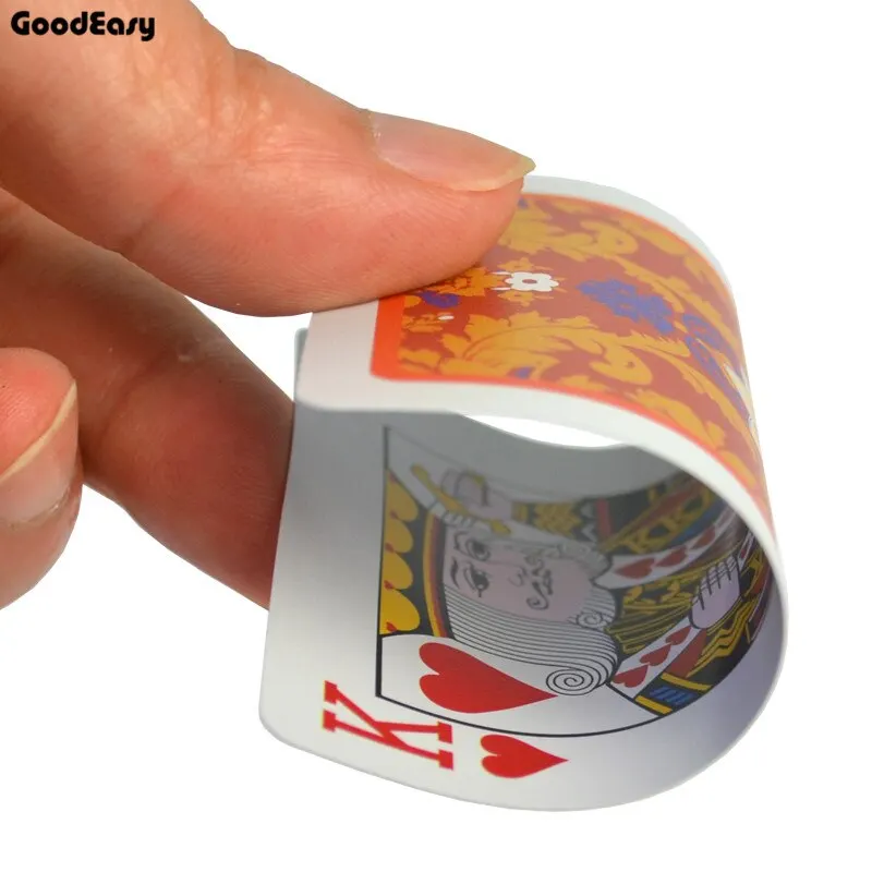 Poker Cards Waterproof Texas Hold'em Playing Cards Plastic Black Jack Game Card Poker Game Board Card 1Pc playing cards,plastic playing cards,poker set