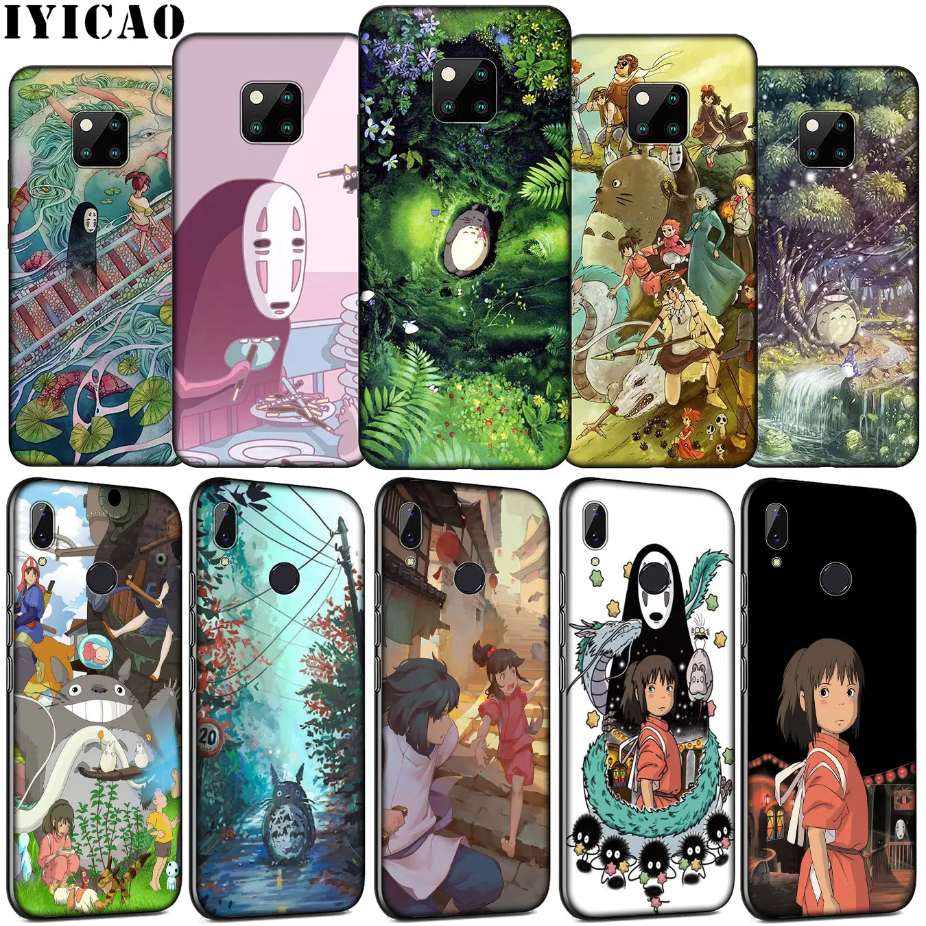 IYICAO Studio Ghibli Spirited Away Totoro Soft Silicone Phone Case for Huawei Mate 30 20 10 Pro Nova 5i 4 3 3i 2i 2 Lite Cover | Мобильные