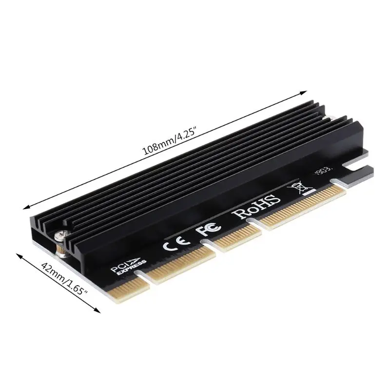 PCI Express 3,0x16 на основе PCIe NVMe и AHCI SSD адаптер с теплоотводом