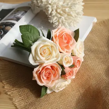 Wedding banquet home living room decoration flowers wedding shoes hat accessories silk flowers home decoration fake flowers