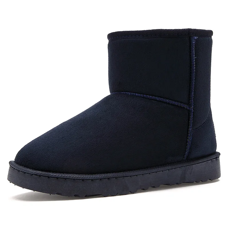 blue boots women Очень теплые зимние ботинки мужские роскошные брендовые модные зимние ботинки унисекс для мужчин; повседневная обувь; ботильоны для влюбленных; Bot PUTILER - Цвет: blue boots women