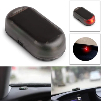 

Car Alarm Light Solar Powered Car LED Fake Security Light Wireless Anti-Theft Warning Flashing Simulated Dummy Alarm