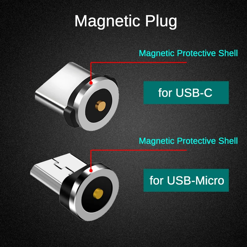 Круглый Магнитный Кабель адаптер для Realme 6i 6 5 Pro Q X XT X2 X50 C1 C2 C3 1 2 3 3i 5i 5s Micro USB Type C