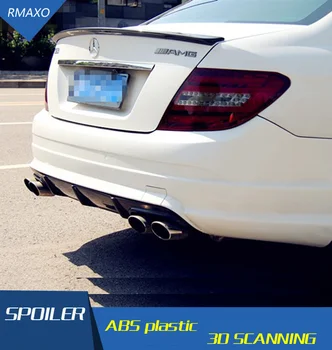 

For Benz W204 Spoiler Carbon Fiber Car Rear Wing Spoiler For Benz W204 C180 C200 C260 C280 C300 C74 ROOF Spoiler 2008-2014