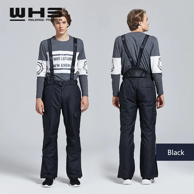 WHS Новый Для мужчины лыжные брюки брендов Открытый Теплый Сноуборд Штаны пальто