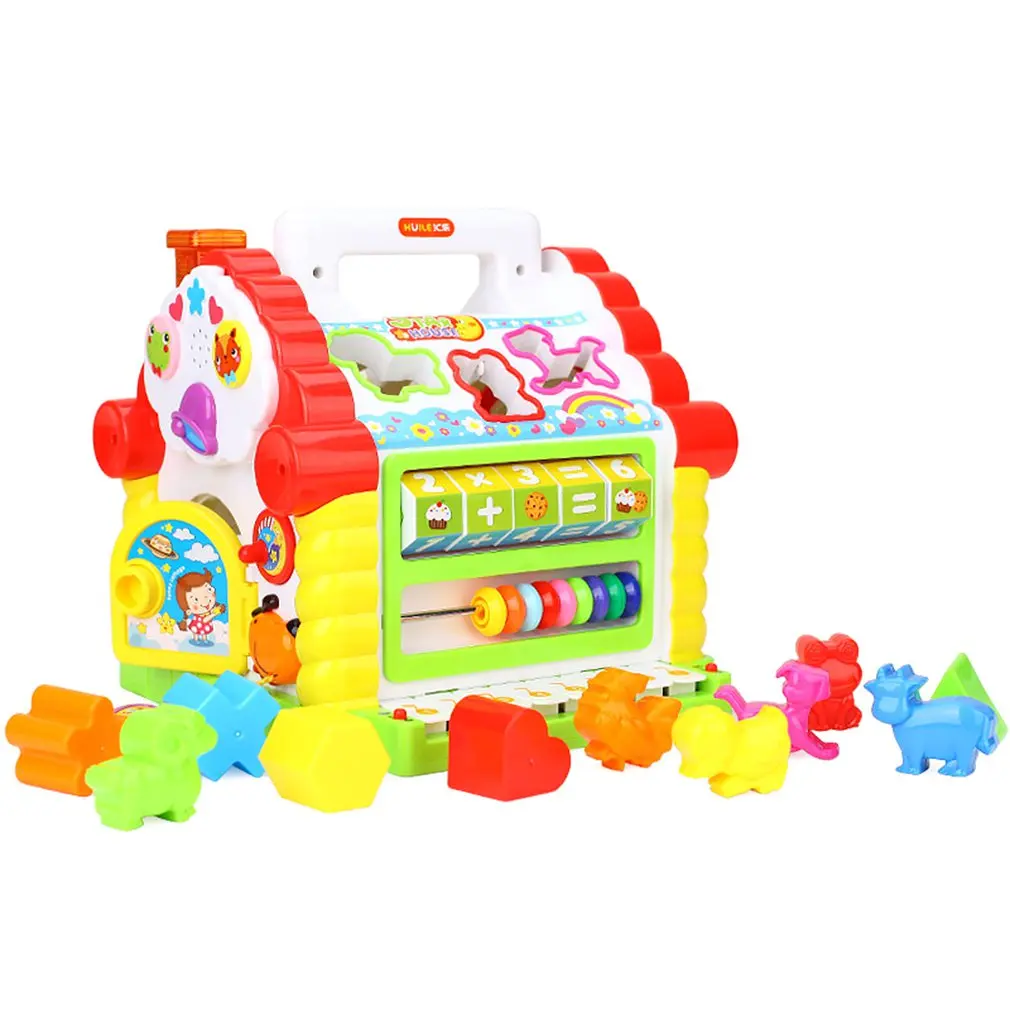 

Fun Cottage Baby Wisdom House Young Children Building Blocks Baby Early Education Puzzle 1-3 Years Old Toys
