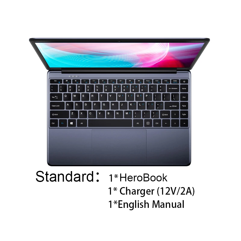 Official standard CHUWI HeroBook 14,1 дюймов ноутбук с системой Windows 10 Intel E8000 4 ядра 4 Гб RAM 64 Гб ROM ноутбук - Цвет: Official standard