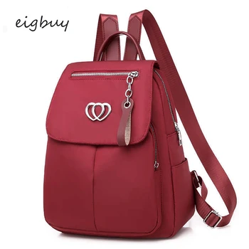 

Ladies Laptop Backpack Famous Brand Classic Pu Zipper Solid Black Retro Backpacks For Teenage Girls Mochila Feminina Bookbag