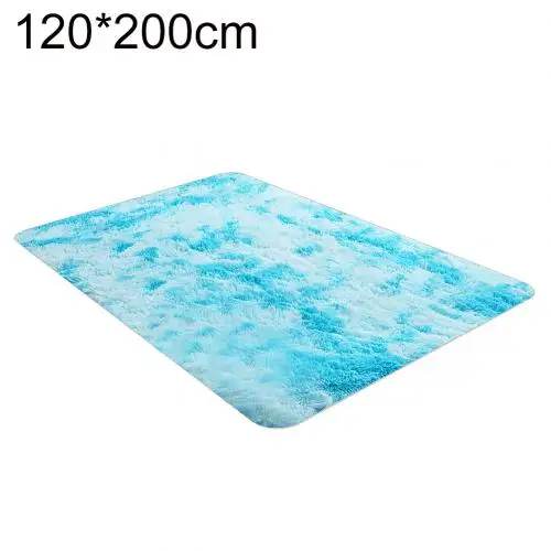 Sky Blue 120x200cm Пестрый галстук-краситель градиентный ковер журнальный столик для гостиной коврик Сетка Красный Длинные волосы моющиеся Спальня ковер - Цвет: Sky Blue 120x200cm