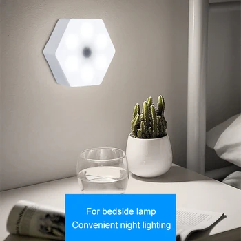 

3pcs Remote Control Hexagonal LED Wall Lamp Dimmable Timing Smart Light for Home Office Hotel JDH88