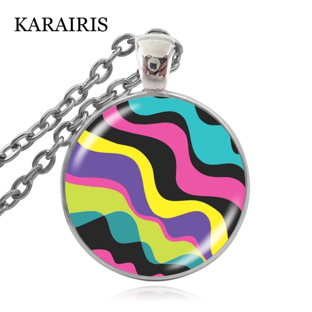 KARAIRIS Веселая ретро-модель цветное волнистое ожерелье женское с подвеской в