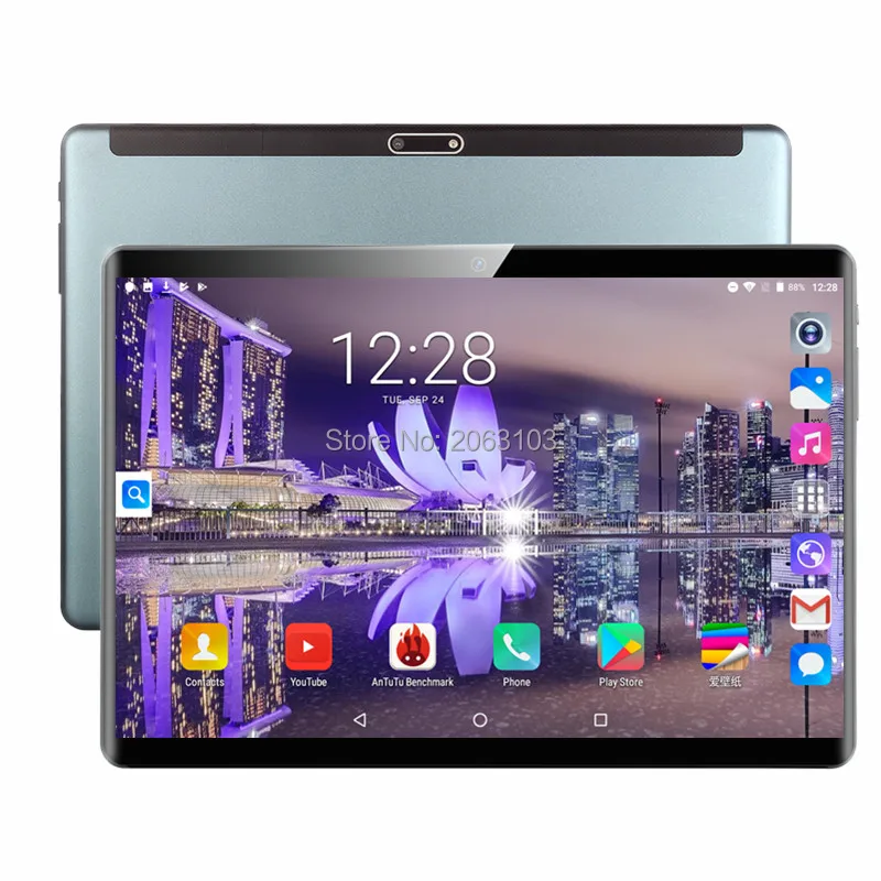 2020 Free Shipping Android 9.0 Tablet PC Tab Pad 10 Inch IPS 8 Core 6GB RAM 64GB ROM Dual SIM Phone