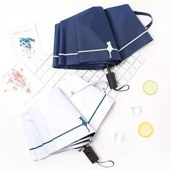 

Sun Rain Umbrella Women 's Folding Rain and Rain Dual-Use Korean Hipster Goddess Student Simple Mori Double Parasol