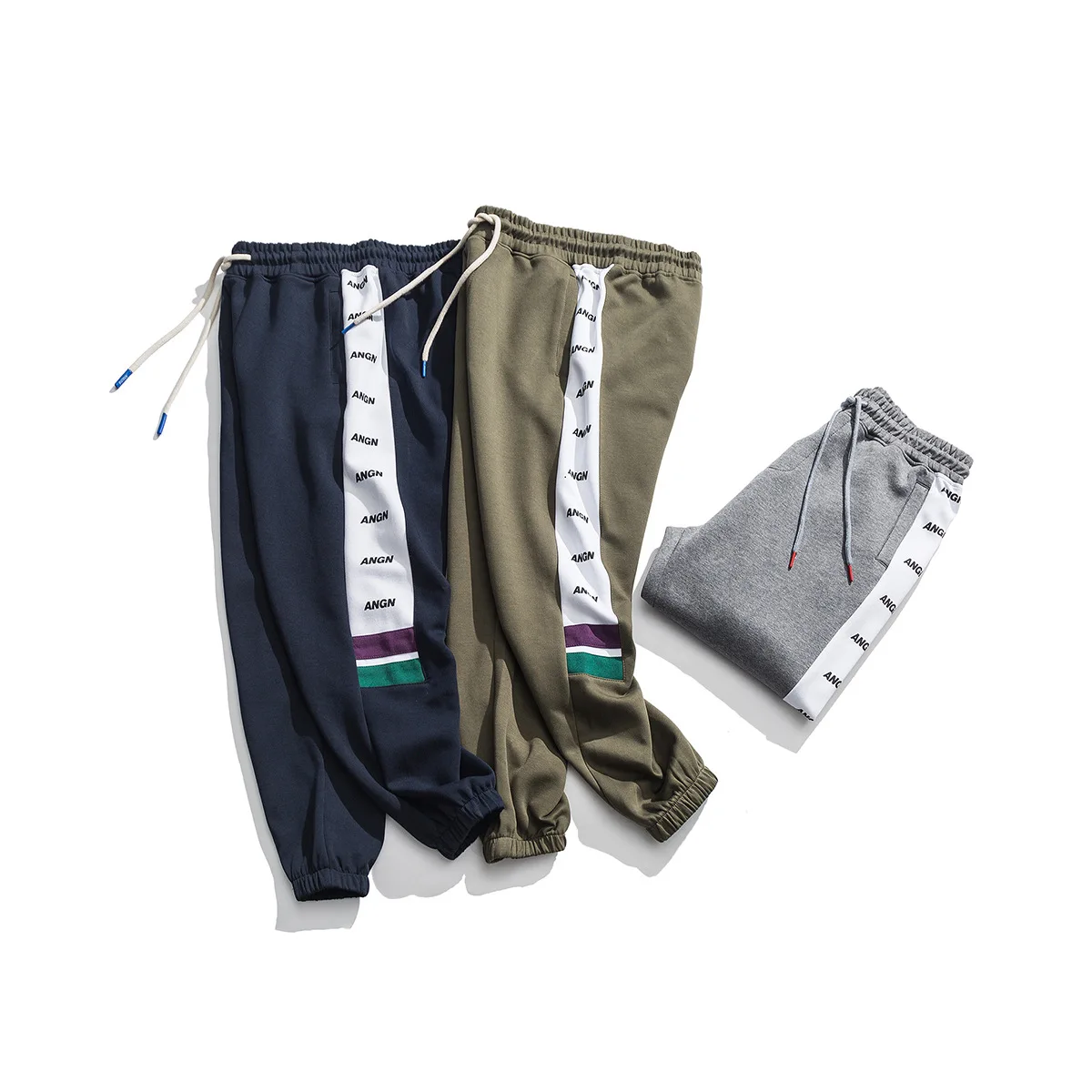

Vertical Ze Produced 19ss Origional Collusion Loose-Fit Athletic Pants Men's Skinny Casual Pants