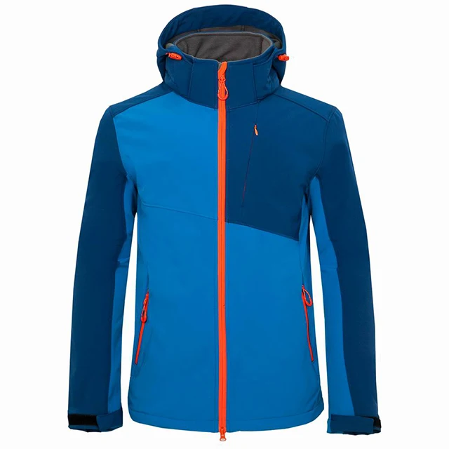 8001 blue Мужские зимние 3L термальный теплый флис для походов куртки Новые водонепроницаемые уличные пальто с капюшоном Рыбалка Охота софтшелл для кемпинга одежда - Цвет: 8001 blue