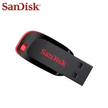 Флеш-накопитель SanDisk USB2.0 CZ50 черный USB флеш-накопитель 128 Гб 64 ГБ 32 ГБ 16 ГБ 8 ГБ USB флеш-накопитель Поддержка официальной проверки