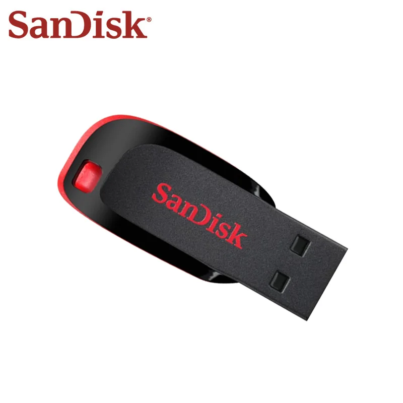 Подлинная SanDisk USB 2,0 CZ33 Черный mini USB флэш накопитель 64 Гб 32 г 16 8 100% оригинальные ручки Поддержка официальное подтверждение