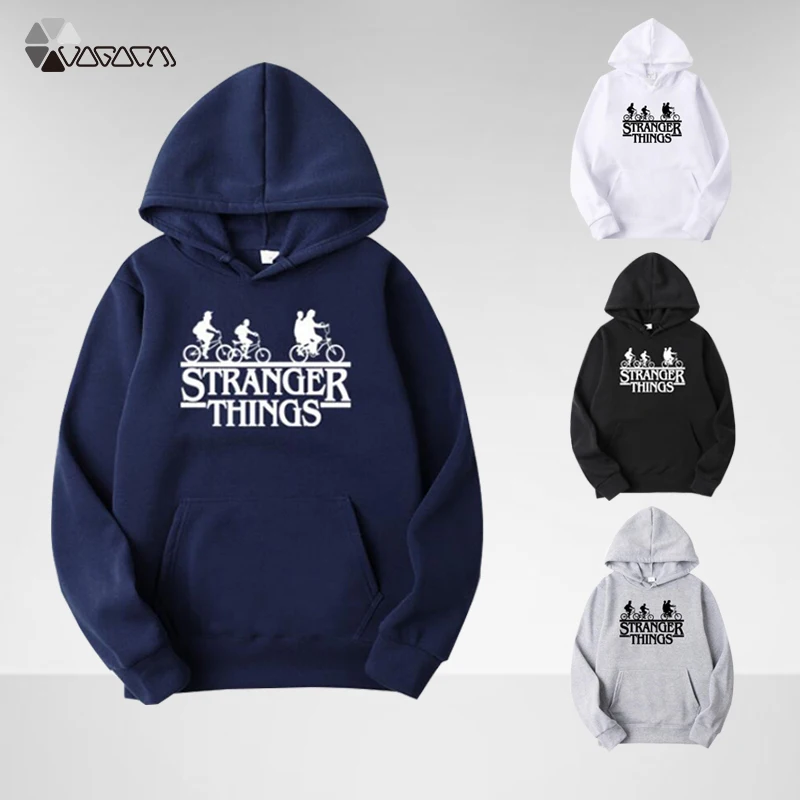 

Fashionable Stranger Things Printed Hooded Hoodies Trendy Women Pullover Sweatshirt Autumn Winter Hip Hop Fleece Hoodies 5XL