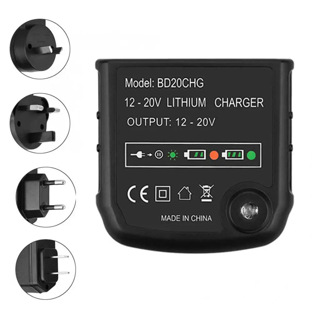 Литий-ионное зарядное устройство для Black and Decker 20V серии LBXR20 LBXR20-OPE LB20