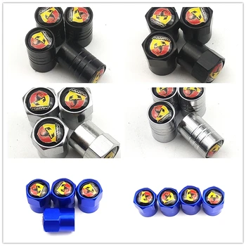 

2019 New Wheel Caps Theftproof Metal Car Wheel Tires Valves Tyre Stem Air valve Caps Airtight Cove for abarth car accessories