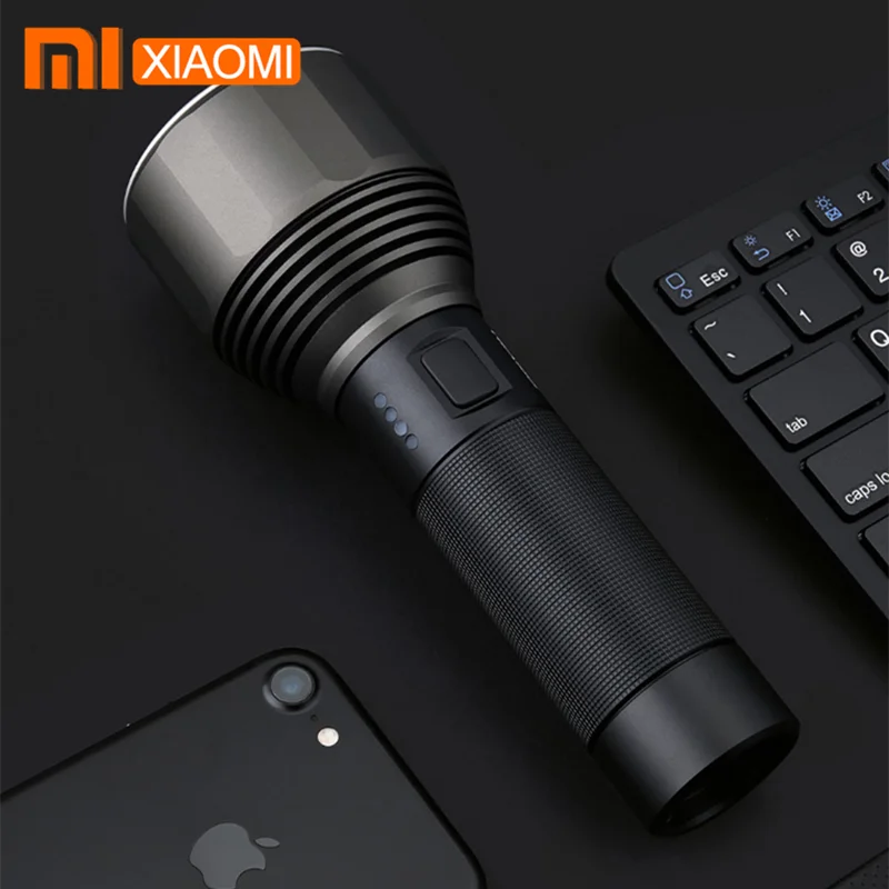 Оригинальный Новый Xiaomi Mijia Youpin Nato открытый бликовый фонарик черный дальний IPX7