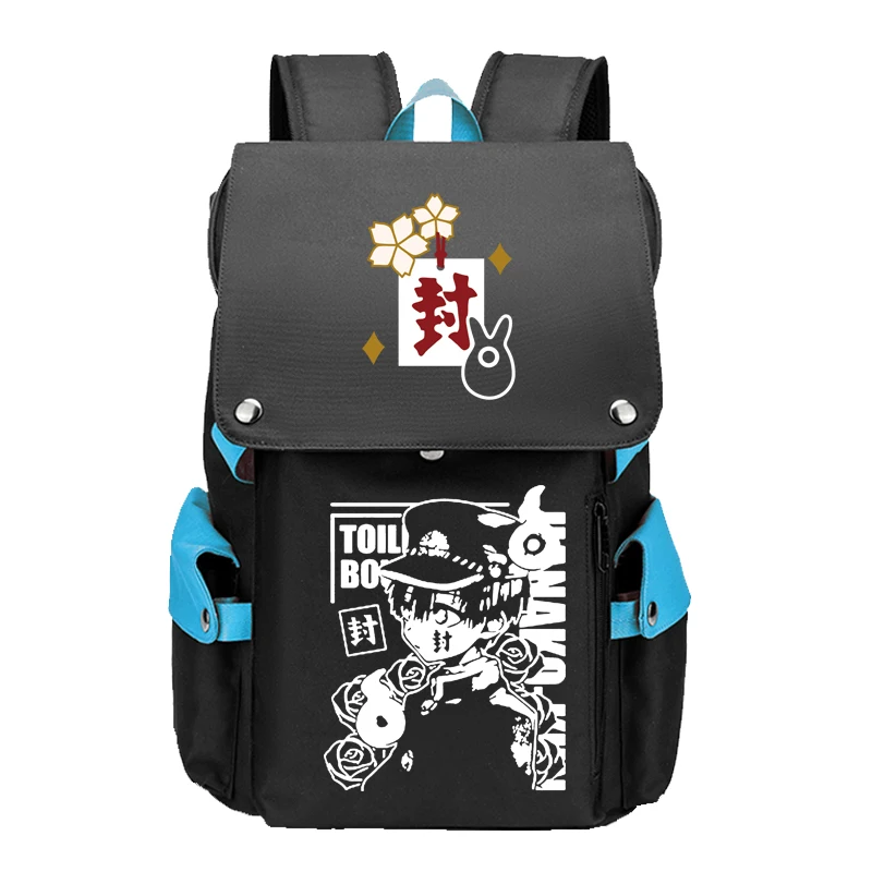 

Unisex Anime Cartoon Toilet-bound Hanako-kun Yugi Amane Yahiro Nene Outdoor Travel Rucksack Casual Schoolbag Student Backpacks