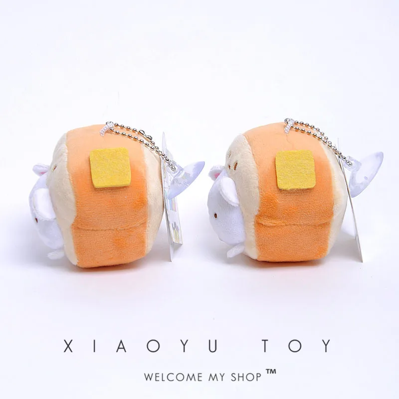Кавайный японский мультфильм Sumikko Corner San-X Corner Bio милый медведь хлеб животное плюшевая игрушка маленькая кукла-подвеска подарок для девочки