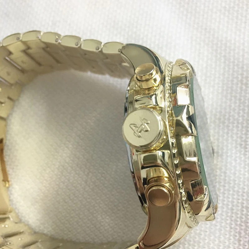 New steel rope clown steel belt men's quartz watch gold fashion casual European and American jewelry couple gifts