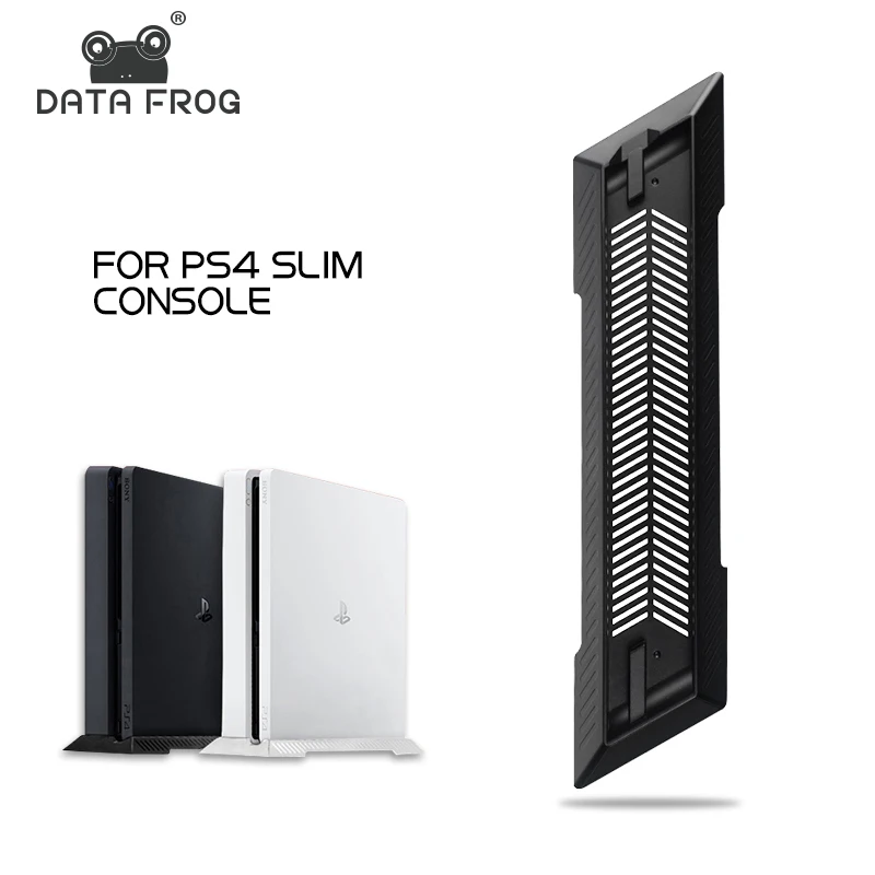 

DATA FROG Built-in Cooling Vents with Non-slip Feet Vertical Stand For SONY Playstation PS4 Slim Game Console Dock Mount Holder