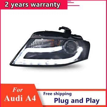 

Car Styling for Audi A4 B8 Headlights 2009-2012 A4L LED Headlight LED DRL Bi Xenon Lens High Low Beam Parking