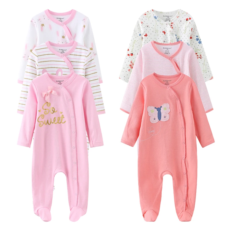 Buena Compra Ropa con estampado de manga larga para bebé, Pelele de algodón para recién nacido, conjuntos de Ropa para niña, Primavera, dibujos animados, Otoño, 2021 Uds., 1/3 WGwgrE17Bb3